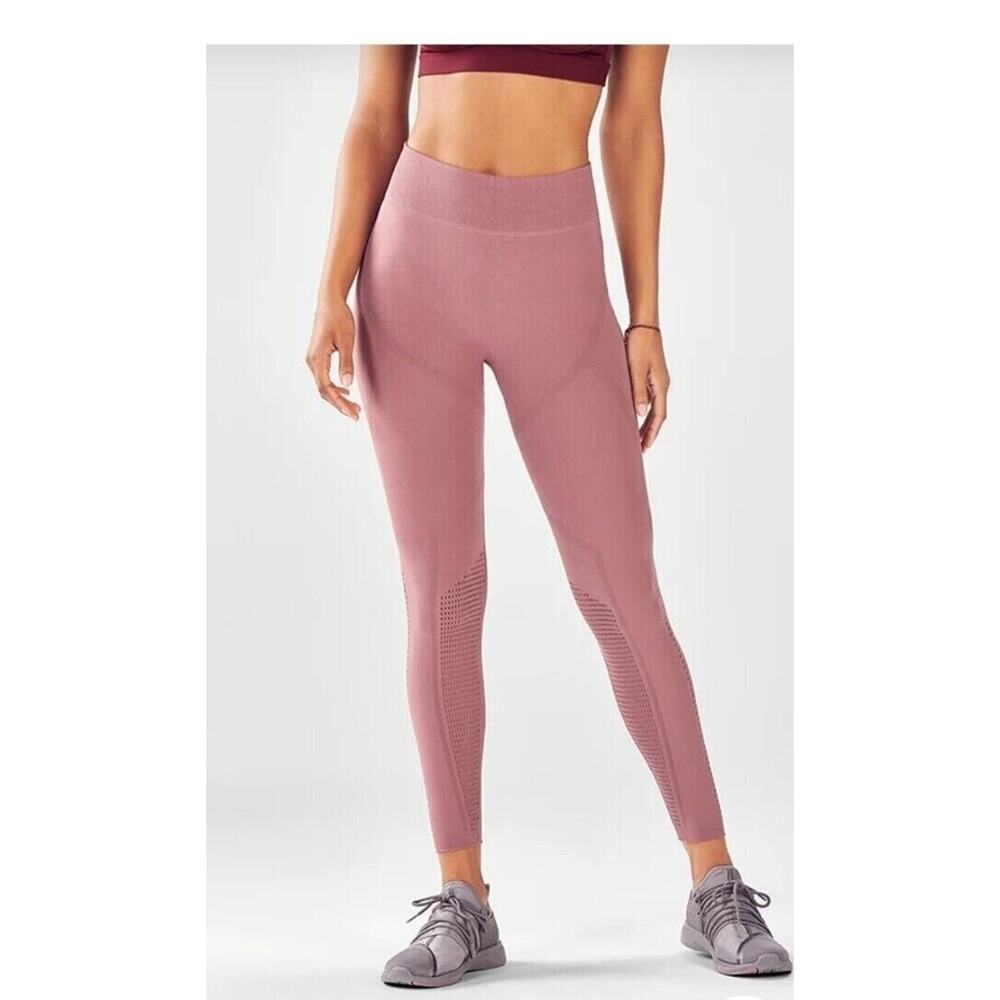 Fabletics Size XS High-Waisted Sculptknit 7/8 Leggings Charisma Pink - Picture 2 of 11